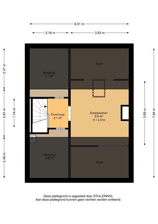 Diamantlaan 165, 9743 BD Groningen - Tweede verdieping - 2D.jpg
