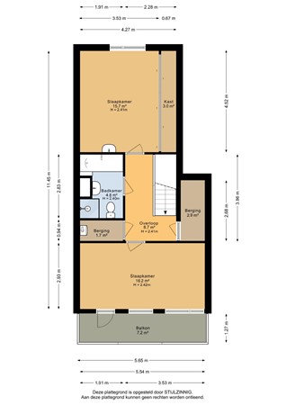 Kraneweg 7-1, 9718 JC Groningen - Derde verdieping - 2D.jpg