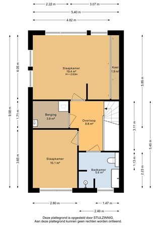 Sint Maartenstraat 30, 9714 JV Groningen - Tweede verdieping - 2D.jpg