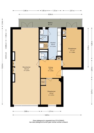 Overwinningsplein 108, 9728 GW Groningen - Appartement - 2D.jpg