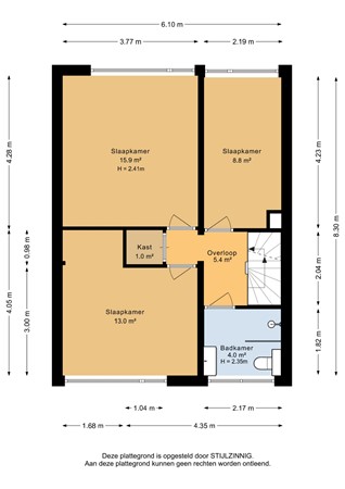 Aquamarijnstraat 12, 9743 RA Groningen - Eerste verdieping - 2D.jpg