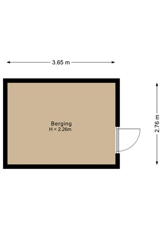 Aquamarijnstraat 12, 9743 RA Groningen - Berging - 2D.jpg