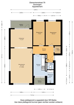 Dierenriemstraat 79, 9742 AB Groningen - Appartement - 2D.jpg
