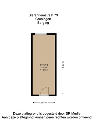 Dierenriemstraat 79, 9742 AB Groningen - Berging - 2D.jpg