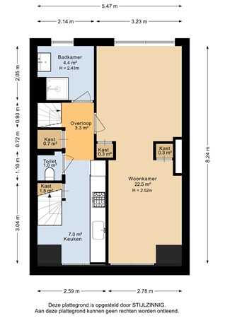Rijnstraat 7B, 9725 EP Groningen - Appartement 7c - 2D.jpg