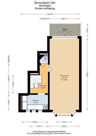 Bernoulliplein 35A, 9714 BX Groningen - Eerste verdieping - 2D.jpg