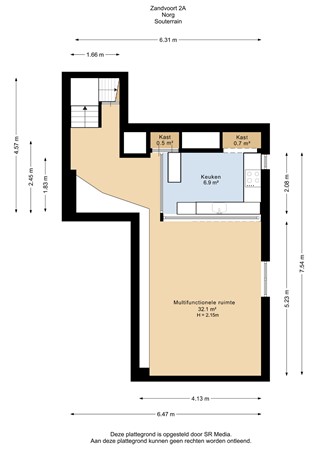 Zandvoort 2A, 9331 JJ Norg - Souterrain - 2D.jpg