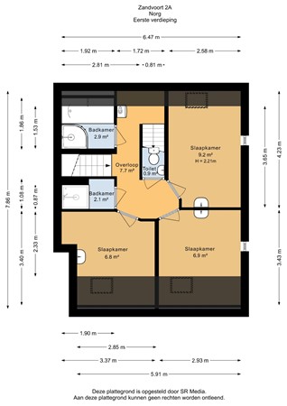 Zandvoort 2A, 9331 JJ Norg - Eerste verdieping - 2D.jpg
