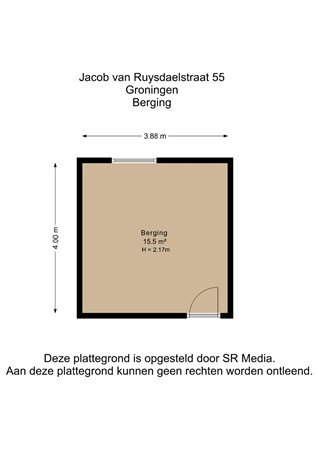 Jacob van Ruysdaelstraat 55, 9718 SC Groningen - Berging - 2D.jpg