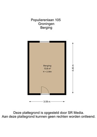 Populierenlaan 105, 9741 HC Groningen - Berging - 2D.jpg
