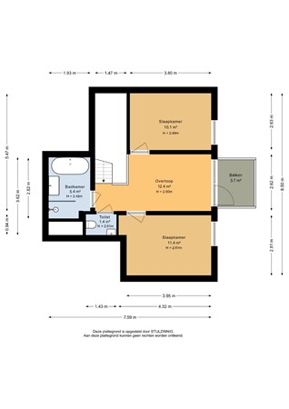 Oosterhamrikkade 101, 9713 KC Groningen - Eerste verdieping - 2D.jpg