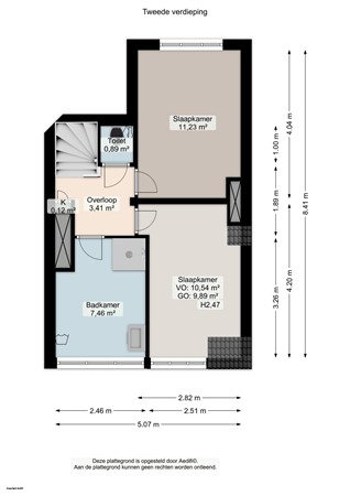 Hoendiep 69A, 9718 TD Groningen - Tweede verdieping - 2D.jpg
