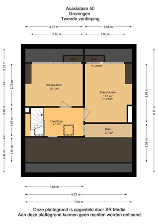 Acacialaan 50, 9741 KZ Groningen - Tweede verdieping - 2D.jpg