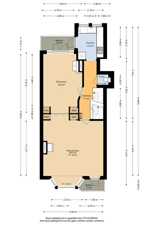 Parkweg 18A, 9725 EH Groningen - Tweede verdieping - 2D.jpg
