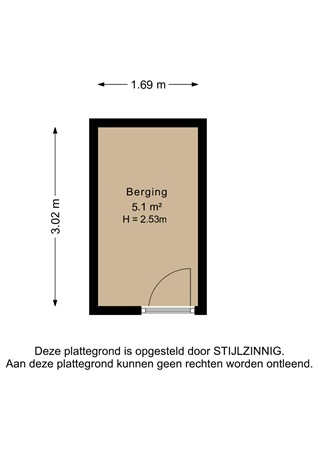 Marwixstraat 10C, 9726 CD Groningen - Berging - 2D.jpg
