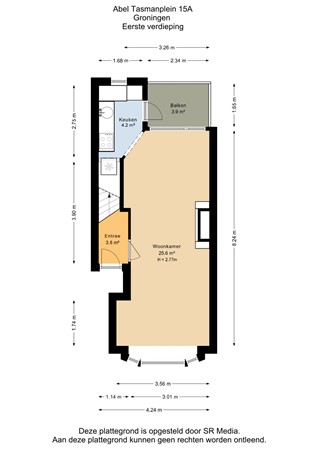 Abel Tasmanplein 15A, 9726 EL Groningen - Eerste verdieping - 2D.jpg