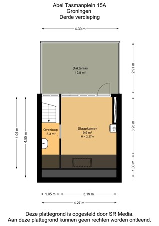 Abel Tasmanplein 15A, 9726 EL Groningen - Derde verdieping - 2D.jpg