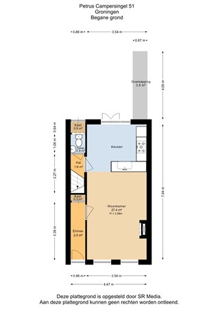 Petrus Campersingel 51, 9713 AD Groningen - Begane grond - 2D.jpg