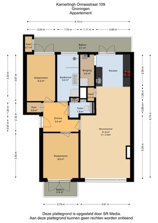 Kamerlingh Onnesstraat 109, 9727 HH Groningen - Appartement - 2D.jpg