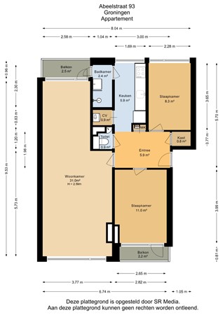 Abeelstraat 93, 9741 EE Groningen - Appartement - 2D.jpg