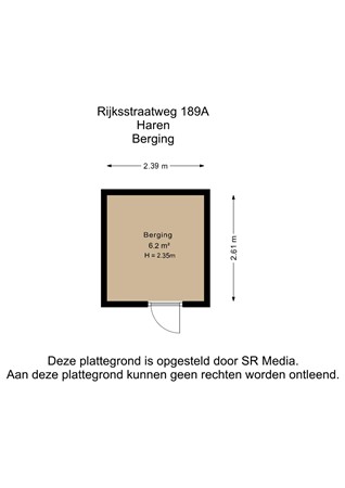Rijksstraatweg 189A, 9752 BG Haren - Berging - 2D.jpg