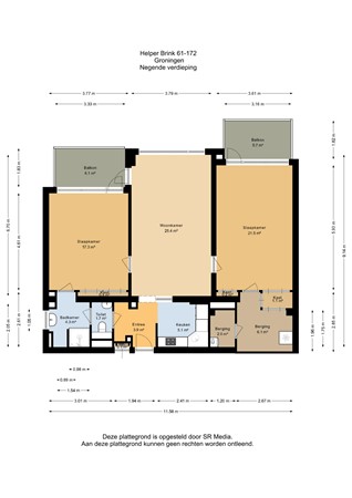 Helper Brink 61-172, 9722 EK Groningen - Negende verdieping - 2D.jpg