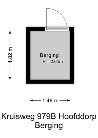 Kruisweg 979B, 2132 CE Hoofddorp - Berging - 2D.jpg