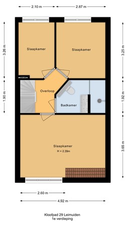 Kloofpad 29, 2451 GA Leimuiden - 1e verdieping - 2D.jpg