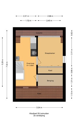 Kloofpad 29, 2451 GA Leimuiden - 2e verdieping - 2D.jpg