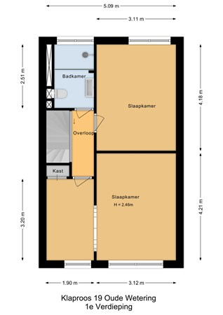 Klaproos 19, 2377 EC Oude Wetering - 1e Verdieping - 2D.jpg