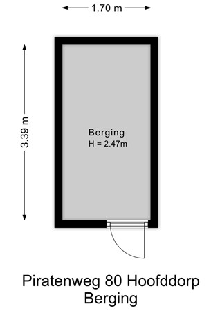 Piratenweg 80, 2132 TT Hoofddorp - Berging - 2D.jpg