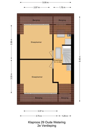 Klaproos 29, 2377 EC Oude Wetering - 2e Verdieping - 2D.jpg