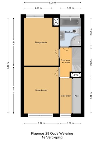 Klaproos 29, 2377 EC Oude Wetering - 1e Verdieping - 2D.jpg