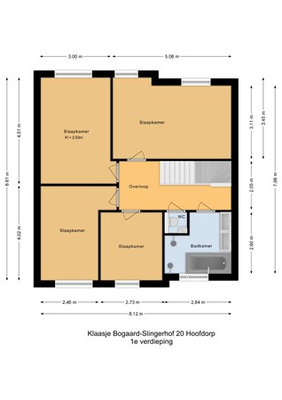 Klaasje Bogaard-Slingerhof 20, 2135 SM Hoofddorp - 1e verdieping - 2D.jpg