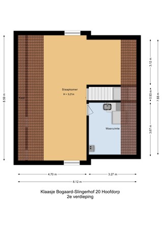 Klaasje Bogaard-Slingerhof 20, 2135 SM Hoofddorp - 2e verdieping - 2D.jpg