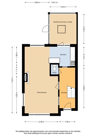 Achterweg 62, 2376 AZ Nieuwe Wetering - Begane grond - 2D.jpg