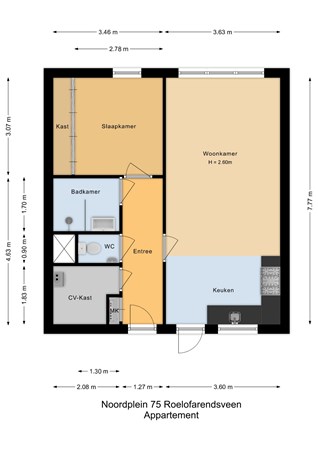 Noordplein 75, 2371 DJ Roelofarendsveen - Appartement - 2D.jpg