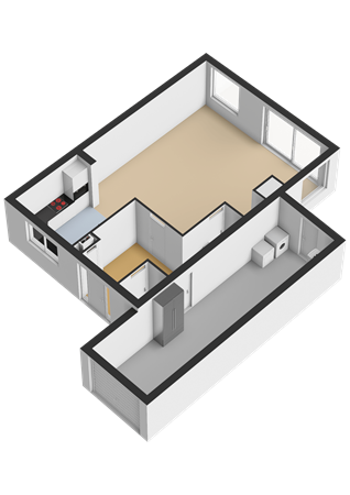 Googstraat 16, 2377 BG Oude Wetering - Begane grond - 3D.png