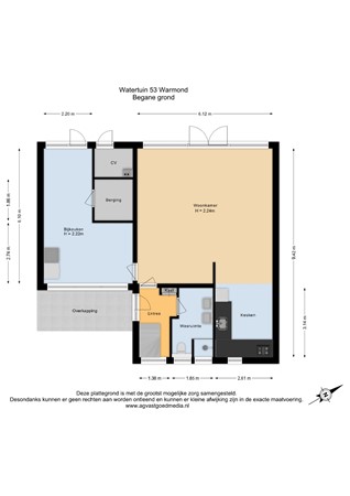 Watertuin 53, 2362 XD Warmond - Begane grond - 2D.jpg