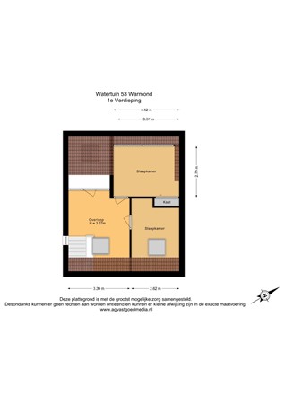 Watertuin 53, 2362 XD Warmond - 1e Verdieping - 2D.jpg