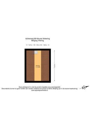 Achterweg 88, 2376 BA Nieuwe Wetering - Berging Vliering - 2D.jpg