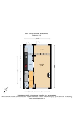 Anna van Saksenstraat 16, 2351 RL Leiderdorp - Begane grond - 2D.jpg