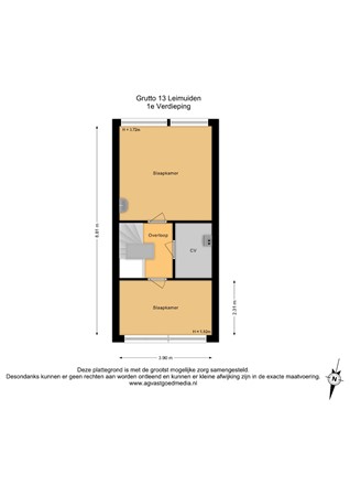 Grutto 13, 2451 VL Leimuiden - 1e Verdieping - 2D.jpg