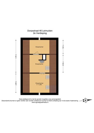 Dorpsstraat 46, 2451 AR Leimuiden - 2e Verdieping - 2D.jpg