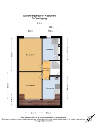 Wallenbergstraat 64, 2131 TX Hoofddorp - 2e Verdieping - 2D.jpg
