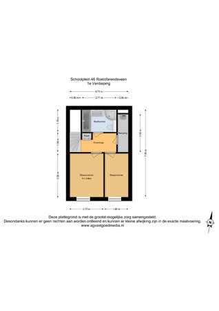 Schoolplein 46, 2371 EK Roelofarendsveen - 1e Verdieping - 2D.jpg