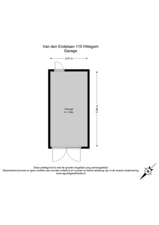 Van Den Endelaan 115, 2182 EW Hillegom - Garage - 2D.jpg