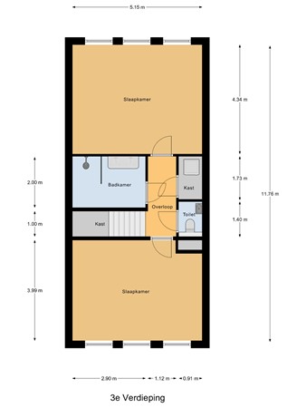 Clusiushof 76, 2341 PW Oegstgeest - 3e_Verdieping.jpg