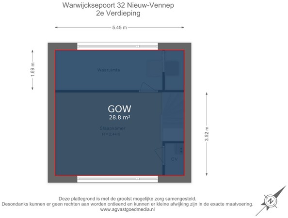 Warwijcksepoort 32, 2152 RL Nieuw-Vennep - 2e Verdieping - markings.jpg