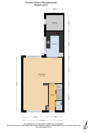Kruizemuntlaan 9, 2465 BG Rijnsaterwoude - Begane grond - 2D.jpg
